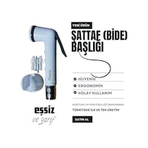 Plastik Mandallı Şattaf Taharet Matik Başlık Tekne Yat Karavan Otel İçin İdeal Ürün Gri