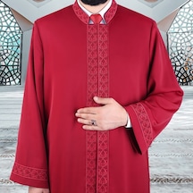 Harezmi İmam Cübbesi Bordo Çok Renkli