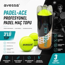 Avessa Padel-ace Profesyonel Padel Maç Topu 3lü