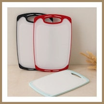 Bezos 40x24 Cm Plastik Kesim Panosu - Kaymaz Silikon Kenarlı, 10 Mm 22 Çok Renkli