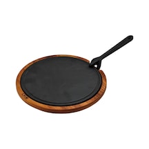 Lava Sıcak Servis Plaka Yuvarlak Ahşap Stand 26 Cm Diğer