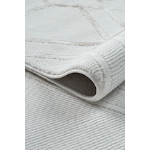 Mariesse Home Bambu Dokulu Modern Sık Dokuma Koridor Kesme Yolluk Dokuma Makine Halısı Y00595a Bej
