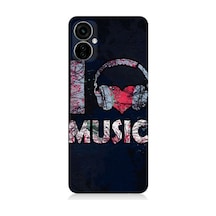 Tecno Spark 9 Pro Uyumlu I Love Music Desenli Silikon Kılıf