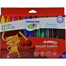 Kidz Yıkanabilir Jumboo Keçeli 12 Renk