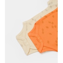 BabyCosy Organik Modal Fil Baskılı 2 Li Kısa Kollu Badi Csym11217 001