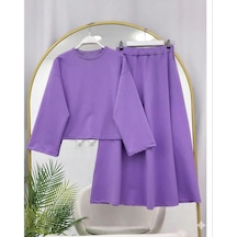 Lovie Moda Kadın Taş Baskılı İki İplik Penye Takım Mor Lovie Moda Kadın Taş Baskılı İki İplik Penye Takım Mor