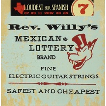 Jim Dunlop Rwn0738 Rev Willy Extra Light Elektro Gitar Teli 7-38