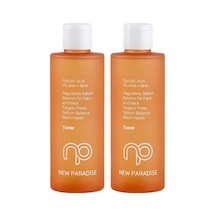 New Paradise Gözenek Sıkılaştırıcı Siyah Nokta Karşıtı Sebum Dengeleyici Akne Karşıtı Tonik 200 Ml 2 Paketi