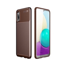 Samsung Galaxy Uyumlu A02 Kılıf Focus Karbon Kamera Korumalı Esnek Silikon Kılıf