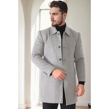 Plt9364 Dewberry Erkek Palto-açık Gri Açık Gri