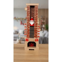 Noel Baba Şömine Geri Sayım Takvimi - Yılbaşı Masaüstü Dekoratif 3d Model