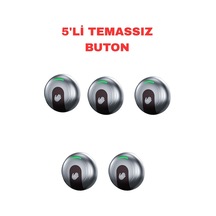 Sr-705 Temassız Kapı Açma Butonu Sıva Üstü Kızılötesi Sensörlü Çıkış Butonu 12-24v Dc 5 Adet