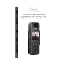 Açık Hava Seyahat Seti Çekim Cihazı Zf02 1,3 İnç Ekranlı 1080p Dış Mekan Kamera Video Kaydedici