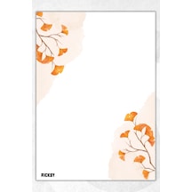 A5 Çiçek Bloknot Çizgisiz Defter - 50 Yaprak - Memopad - Notepad - Not Defteri - Not Kağıdı - 3127 Çok Renkli