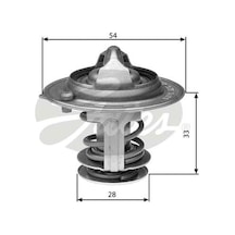 GATES TH29888G1 Termostat Elantra 1.8 Cvvt 11- İ40 2.0 Cvvt 11- Matrıx 1.6 01-11