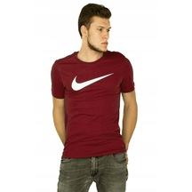 Nike Erkek T-Shirt Sportswear Swoosh Bv0621-638-S-Bordo