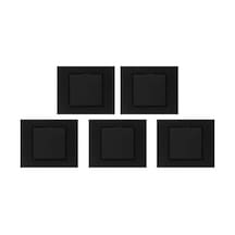 Ovivo Grano Siyah Anahtar 5'li Paket Çerçeve Dahil