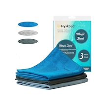 Solingen Plus Mikrofiber Bez Cam Bezi Mikrofiber Temizlik Bezleri Sihirli Mikrofiber Temizlik Bezi Ev Mutfak Araba Motosiklet Pencereler 40x60 Cm 3 Adet Belirtilmemiş