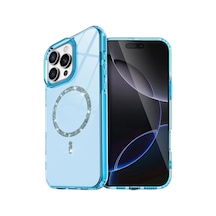İphone 14 Pro Max Live Diamond Magsafe Kapak - Mavi
