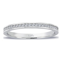 Lova 0,16 Karat Pırlanta Yarımtur Yüzük - 1010231