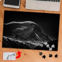 Karlı Dağ - Doğa Manzarası 240 Parça Puzzle Yapboz Tablo-p113