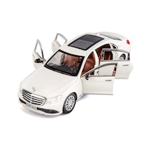 Mercedes-benz Araba Mercedes E300l Araba 1:24 Diecast Metal Model Koleksiyon Araba Sesli Işıklı 21cm