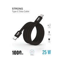 Linktech K569 Strong USB-C - Type-C 25W 1 Metre Şarj Kablosu
