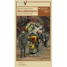Hasegawa Mk07 64007 1/20 Ölçek, Robot Battle V Type Mk44 Ammoknights, Maschinen Krieger Serisi, Bilim Kurgu Plastik Model Kiti-49303