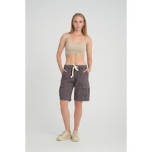 Alexander Gardi Alexandergardı Kargo Cepli Comfort Fit Bermuda Şort Ag-2y 001