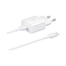 Samsung Uyumlu 3a 15w Type-c Çıkışlı 1m Kablolu Şarj Aleti Set  Beyaz