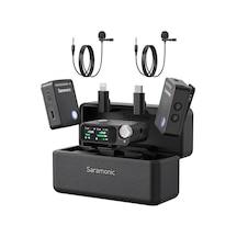 Saramonic Ultra 03 Kablosuz Yaka Mikrofonu, 32-bit Rx9+tx9+tx9 Lavalıer Mıc Black
