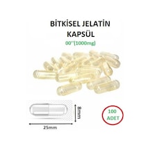 Flore Shop Boş Kapsülü Helal Bitkisel Jelatin Kapsül 00'' 100 Adet