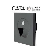Cata Ct 5170 1w Füme Kasa Sensörlü Koridor Aydınlatması 6400k Beyaz Işık Diğer