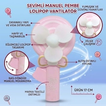 Lolipop Model El Fanı - Pembe Lisinya