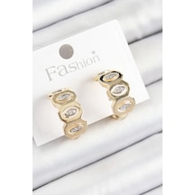 Pirinç Zirkon Taşlı Damla Figürlü Halka Model Gold Renk Kadın Küpe Çok Renkli Pirinç Zirkon Taşlı Damla Figürlü Halka Model Gold Renk Kadın Küpe Çok Renkli
