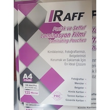 Raff Laminasyon Filmi A4 100 Adet 125 Mikron