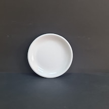 6 Adet Standart Düz Melamin Tatlı & Yemek Servis Tabağı 15 Cm - Beyaz Beyaz