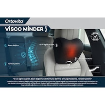 Yeni Nesil Visco Ortopedik Ergonomik Uzun Yol Araba Baş & Boyun Destek Yastığı Ergonomik, Yıkanabilir Kılıf Hafızalı Köpük 1