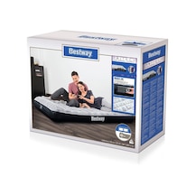 Bestway Bestway Çift Kişilik Desenli Pompalı Şişme Yatak Çok Renkli
