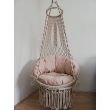 Makrome El Örgüsü Salıncak Bej  MİS38008 Bej