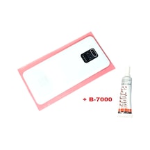 Tkgz Xiaomi Redmi Note 9s Arka Kapak Batarya Kapağı Lensli Cam B-7000 Beyaz