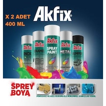 Akfix Sprey Boya Matt White Beyaz 2 Adet 400 Ml Ral 9003
