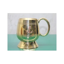 1 Adet Pirinç Çapali Kupa Bardak Metal Kupa Bardak, Masaüstü Kullanım, Vintage Tasarım, Brass Mug, Coffee Cup