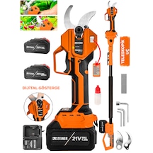 Steiner 30 Mm Dijital Kömürsüz Akülü Bağ Dal Ağaç Kesme Biçme Budama Şarjlı Makası Makinesi + Teleskop T4484