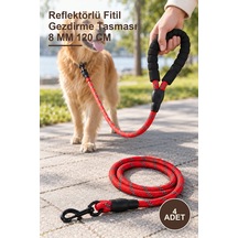 4 Adet Reflektörlü Fitil Gezdirme Tasması 8 Mm 120 Cm Metal