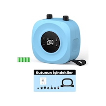 D18 Pro Kablosuz Şarjlı Sup Pompası Küçük Ve Taşınabilir Tek Şarjla 3 Sup Şişirme Led Ekranlı