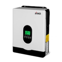 Sako 3KVA 3000VA 2700 Watt Tam Sinüs Şarjlı Akıllı H.V. 80A Mppt İnverter 24V-220V İnvertör 2.7kw 3kw