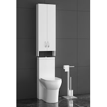 Klozet Üst Dolabı Mdf Beyaz