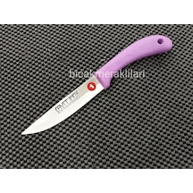 Damla Desenli Ekmek Bıçağı 23.5 CM 1 Numara Pembe