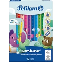 Combino Jumbo Üçgen Kuru Boya Kalemi 12li Kutu